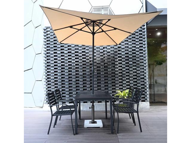 Yescom Flagpole Base Dock Deck Mount Windsock Base Umbrella Stand Outdoor Backyard