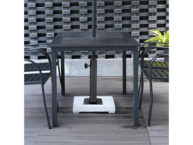 Yescom Flagpole Base Dock Deck Mount Windsock Base Umbrella Stand Outdoor Backyard