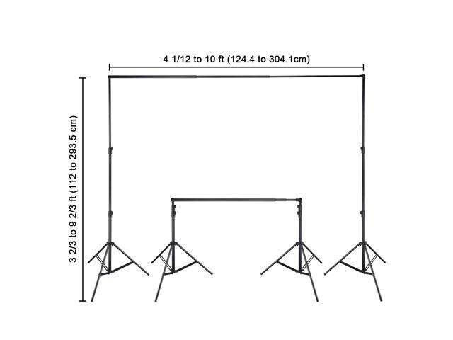 9.5x10 Ft Photo Backdrop Stand Kit Tripod Crossbar for Muslin Background Studio