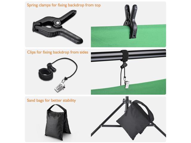 9.5x10 Ft Photo Backdrop Stand Kit Tripod Crossbar for Muslin Background Studio