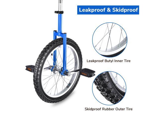 Yescom 18 In Wheel Outdoor Unicycle Skid-proof Tire Fitness Bicycle Balance Training for Adults Teenagers Kids, Blue