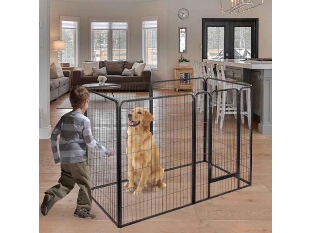 Yescom Dog Playpen 12 Panels 47 inch Height Heavy Duty Outdoor Indoor Camping RV Fence Barrier Metal Puppy Exercise Kennel