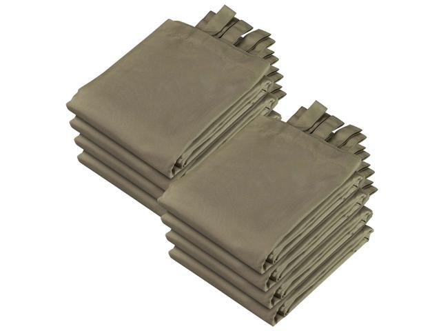 Yescom 54'x120' Outdoor Curtain Panel Tab Top UV30+ Porch Pergola Backyard 8 Piece