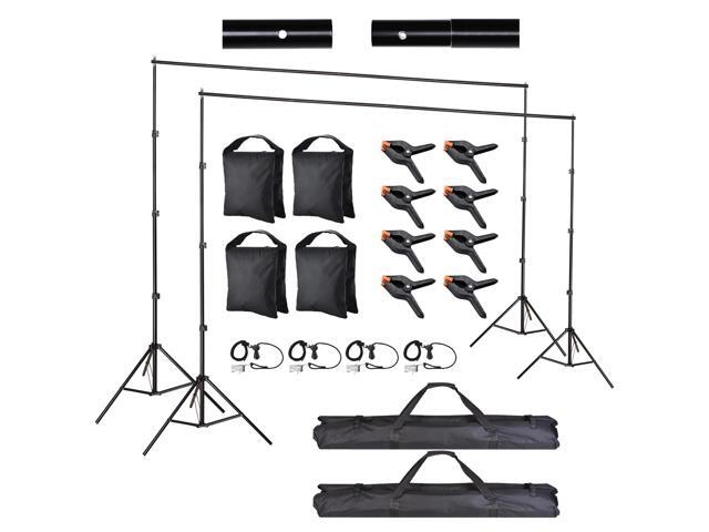 8.5x10Ft Photography Background Backdrop Stand Kit Adjustable Crossbar 2 Packs