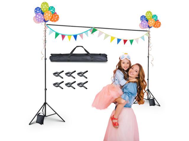 10' Adjustable Background Support Stand Photo Backdrop Crossbar Kit Photography