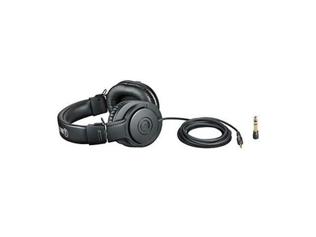 Audio-Technica ATH-M20X Professional Studio Monitor Headphones, Black