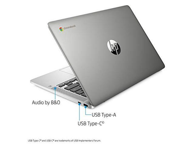 HP Chromebook 14-inch FHD Laptop, Intel Celeron N4000, 4 GB RAM, 32 GB eMMC, Chrome (14a-na0050nr, Mineral Silver)