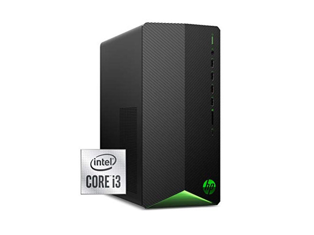 HP Pavilion Gaming Desktop, NVIDIA GeForce GTX 1650 Super, Intel Core i3-10100, 8 GB DDR4 RAM, 256 GB PCIe NVMe SSD, Windows 10 Home, USB Mouse and...