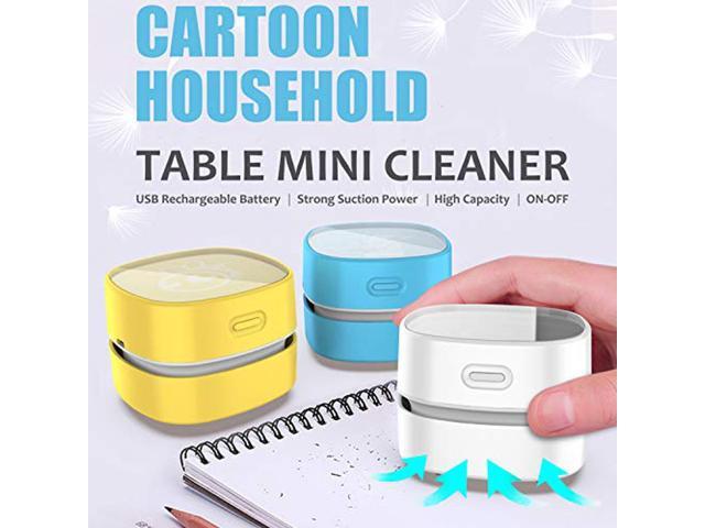 ODISTAR Desktop Vacuum Cleaner, Mini Table dust Sweeper Energy Saving,High Endurance up to 90 mins,Cordless & 360 Rotatable Design for...