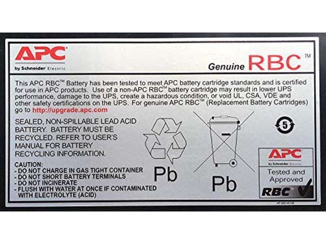 APC UPS Battery Replacement, RBC7, for APC Smart-UPS Models SMT1500, SMT1500C, SMT1500US, SUA1500, SUA1500US, SUA750XL and select others