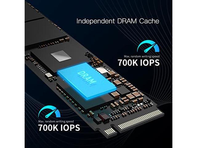 Acer Predator GM7000 2TB NVMe GEN4 Gaming M.2 SSD - PCIe 4.0 16 Gb/s, 3D TLC NAND PC Internal Solid State Drive Up to 7400 MB/s with DDR4 RAM Cache...