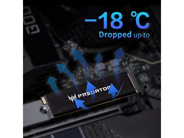 Acer Predator GM7000 2TB NVMe GEN4 Gaming M.2 SSD - PCIe 4.0 16 Gb/s, 3D TLC NAND PC Internal Solid State Drive Up to 7400 MB/s with DDR4 RAM Cache...