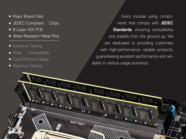 Rimlance 16GB (2X8GB) 1.35V DDR3 1333MHZ PC3-10600 UDIMM 2RX8