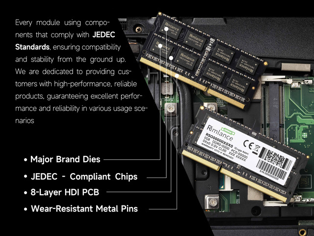 Rimlance 4GB (1X4GB) 1.35V DDR3 1333MHZ PC3-10600 SODIMM 2RX8
