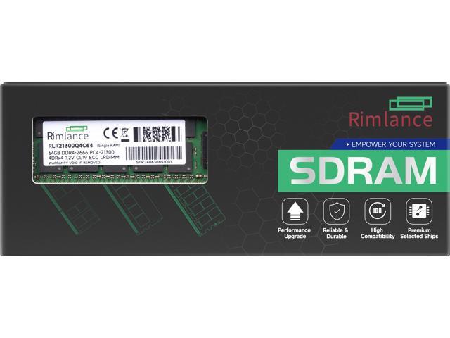Rimlance 64GB (1X64GB) 1.2V DDR4 2666MHZ PC4-21300 LRDIMM 4RX4