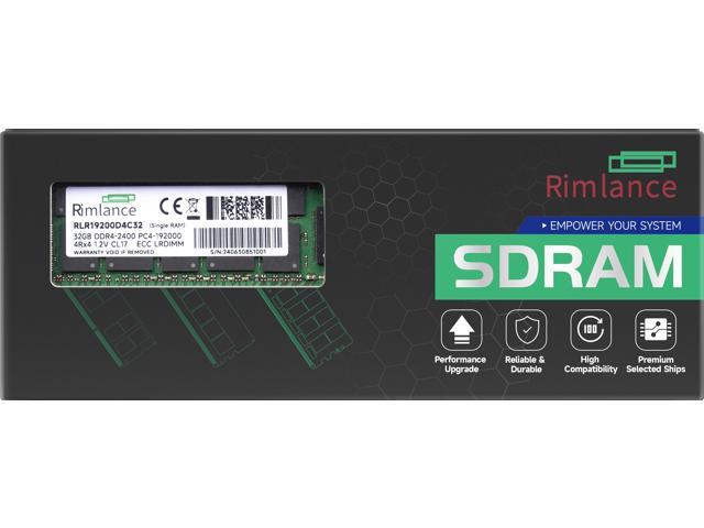 Rimlance 32GB (1X32GB) 1.2V DDR4 2400MHZ PC4-19200 LRDIMM 2RX4