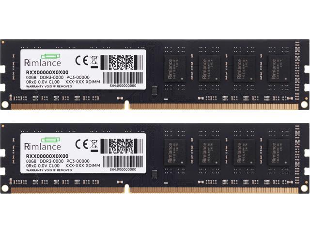 Rimlance 8GB (2X4GB) 1.5V DDR3 1333MHZ PC3-10600 UDIMM 1RX8 Desktop Memory Kit