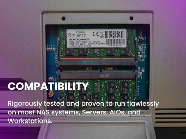 RIMLANCE 64GB (2X32GB) 1.2V DDR4 3200MHz PC4-25600 ECC Unbuffered SODIMM Kit Workstation, NAS Memory Modules