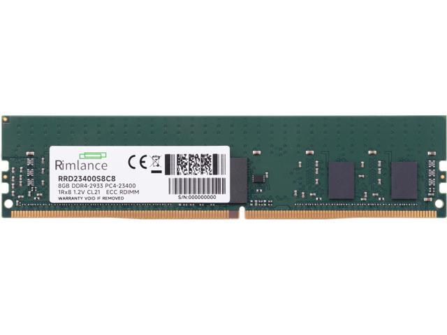 RIMLANCE 8GB(1X8GB) DDR4 2933MHz PC4-23400 1Rx8 1.2V 288-PIN ECC Registered RDIMM Server Memory