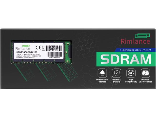 RIMLANCE 128GB(1X128GB) DDR4 2933MHz PC4-23400 2S2RX4 1.2V 288-PIN ECC Registered RDIMM Server Memory