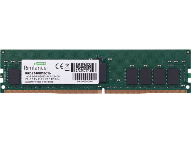 RIMLANCE 16GB(1X16GB) DDR4 2933MHz PC4-23400 2RX8 1.2V 288-PIN ECC Registered RDIMM Server Memory