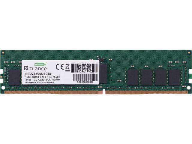 RIMLANCE RAM 64GB(4X16GB) DDR4 3200MHz PC4-25600 2Rx8 1.2V 288-PIN ECC Registered RDIMM Server Memory KIT Compatible with Dell PowerEdge XR11 Rack...