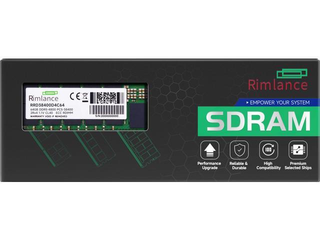 RIMLANCE 64GB(1x64GB) DDR5 4800MHz PC5-38400 2Rx4 1.1V 288-PIN ECC Registered RDIMM Server Memory