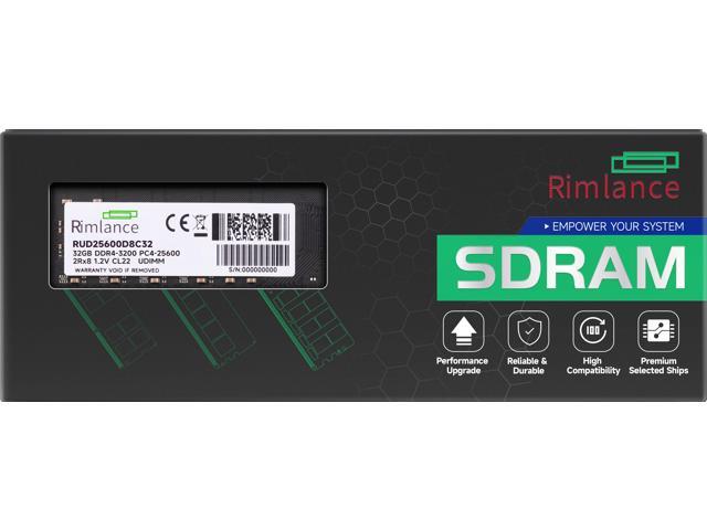 32GB Single DDR4 3200 MHz CL22 UDIMM 288-Pin 2Rx8 Desktop Memory By RIMLANCE Ram