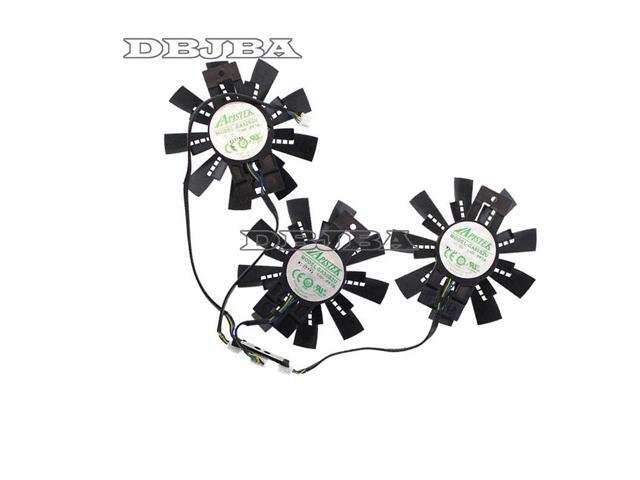 3PCS/SET COOLING Fan For ZOTAC GTX980Ti AMP 980Ti/TITANX ARCTICSTORM GA92S2U