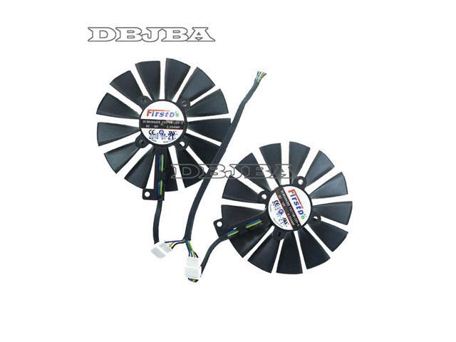 2PCS FDC10M12S9-C Graphic Card Cooling Fan For ASUS DUAL RX580 O8G