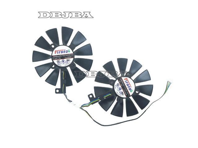 2PCS Graphic Card Cooling Fan For ASUS DUAL GeForce GTX1070-O8G FDC10U12D9-C