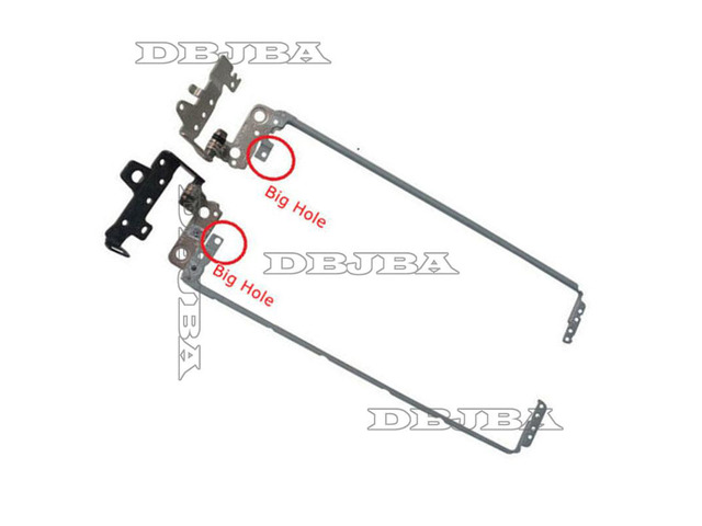 DBTLAP LCD Screen Hinges Parts for HP 15-BD 250 G5, 255 G5, 256 G5 Laptop L & R Set