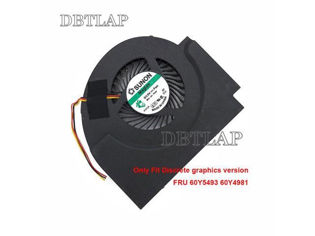 CPU Fan for Lenovo Thinkpad W510 FRU 60Y5493 60Y4981 GC055010VH-A 13.V1.B4160.F. GN Laptop Fan Discrete Graphics