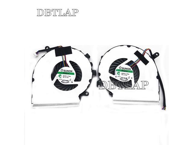 Laptop CPU GPU Fan Compatible for MSI GE62VR GL62M GP62MVR GL62VR MS-16JB MS-16J9 Laptop CPU Cooling Fan PAAD06015SL N366 N371 4PIN