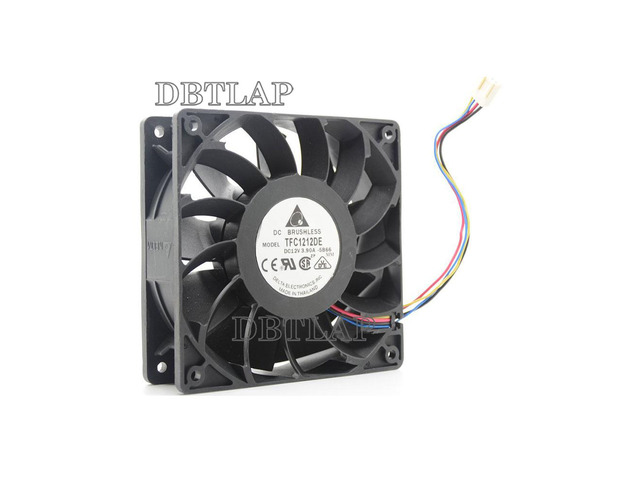 TFC1212DE 120 * 120 * 38MM 12V 3.9A 12CM 4Pin Cooling Fan