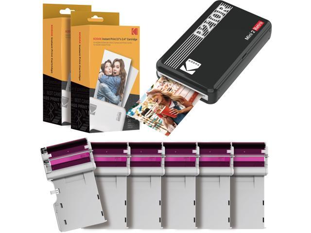 Kodak Mini 2 Retro Portable Instant Photo Printer,Wireless Connection, Compatible with iOS, Android & Bluetooth, Real Photo(2.1x3.4), 4Pass...