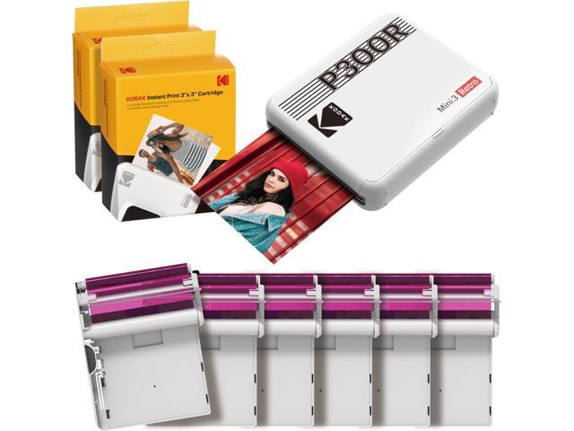 Kodak Mini 3 Retro Portable Photo Printer Compatible with iOS, Android & Bluetooth Devices, Real Photo: (3x3), 4Pass Technology & Laminating...