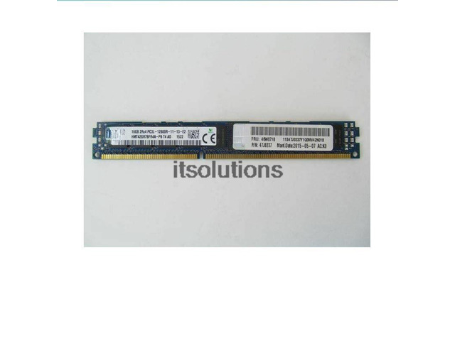 For IBM 46W0716 46W0718 47J0237 16GB 2Rx4 PC3L-12800R server memory
