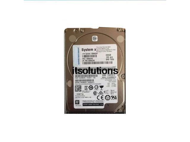 For IBMX3650M5 00 00 na242 na241 600 g 2.5 -inch 12 gb SAS server hard drive