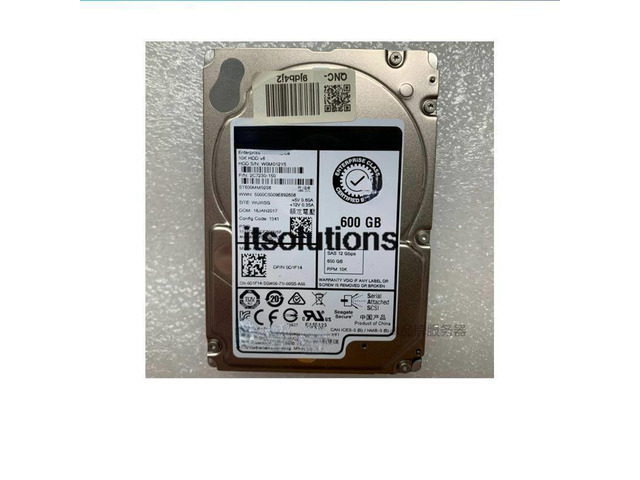 For DELL 600 g 10 k 12 gb 2.5 -inch 0 d1f14 ST600MM0238 server hard drive