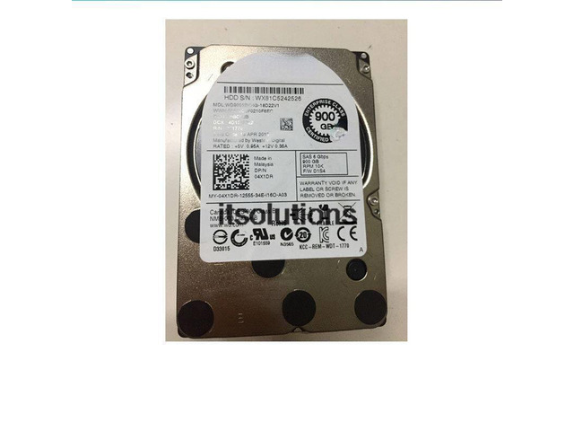 For DELL server hard drive 900G 10K SAS 2.5 6G WD9001BKHG 04X1DR