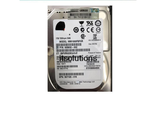 For HP 652749-B21 653954-001 1T 2.5 7.2K SAS Gen8 Gen9 Hard Drive