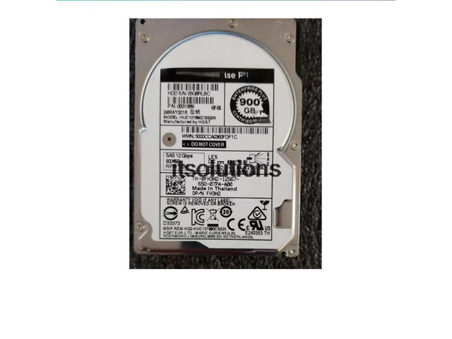 For DELL 0FH3H2 FH3H2 HUC101890CSS204 Combe Hard Disk 900G 10K SAS 12GB