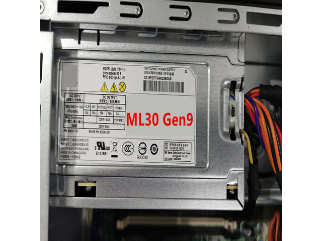 For HP ML30 Gen9 350W Power Supply DPS-350AB-20 B 816337-001 821243-001 815108-5