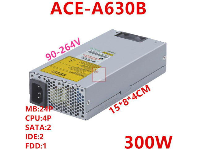 For IEI FLEX 1U 300W Switching Power Supply ACE-A630B ACE-A630B-RS-R10