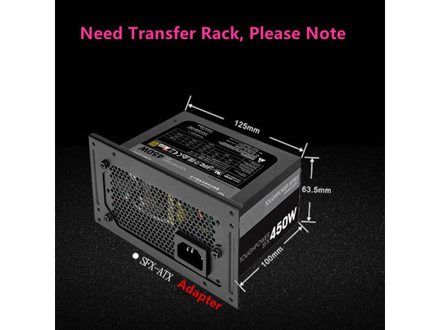 For Thermaltake(Tt) Brand ToughPower SFX 450W Full Module Silent Power Supply 450W Power Supply STP-450AH1FEG