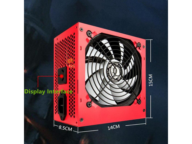 PSU For JBON/EVESKY Brand ATX Silent Power Supply for Video Games Rated 600W Pea