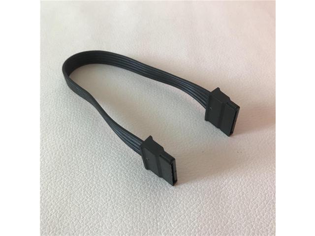 SATA Female to Female Adapter Power Extension Cable for PC Chassis Motherboard Charger Supply Black 20cm