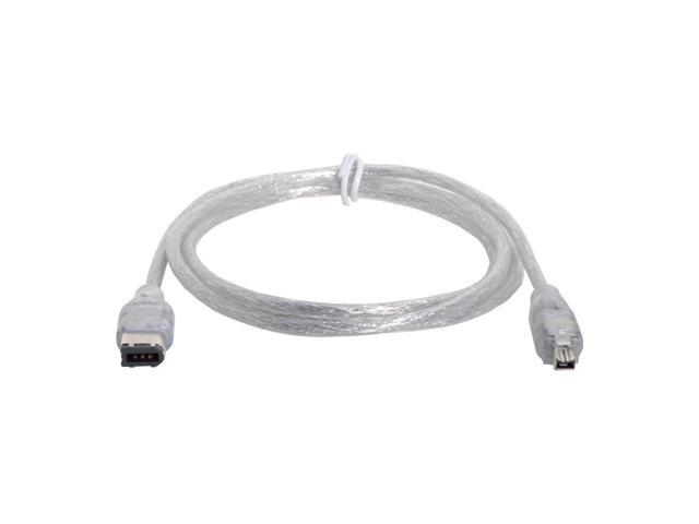 Jimier 1394 6Pin to Firewire 400 IEEE 1394 4 Pin Male iLink Adapter Cord Cable for Camera Camcorder