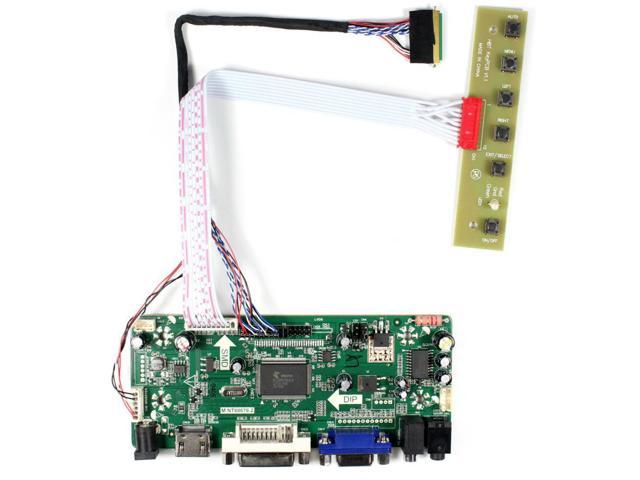 Monitor Kit for B140XW03 V0 V1 V2 1366x768 LCD LED Screen HDMI+DVI+VGA Controller Board Driver 40pins Lvds Panel